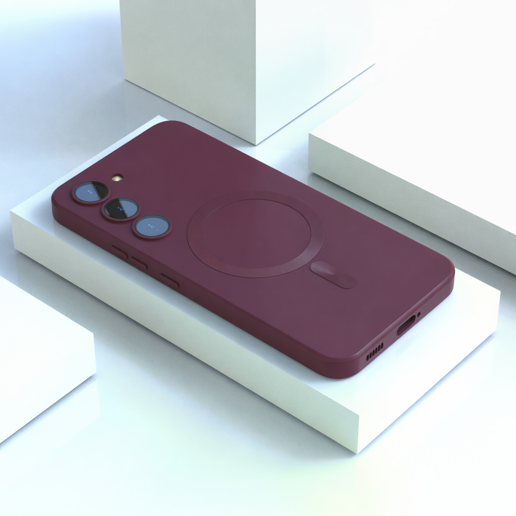 Magnetische Silikon-Hülle für Samsung Galaxy – Slim, 7 Farben, Soft