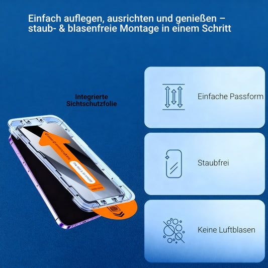 Sichtschutz-Schutzglas für Google Pixel mit Installationskit (2/5 Stk)