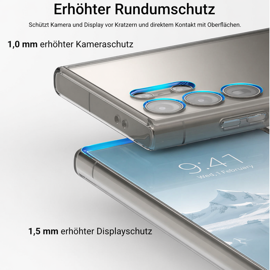 Ultradünne Transparente Silikon Hülle für Samsung Galaxy S21–S25 Ultra