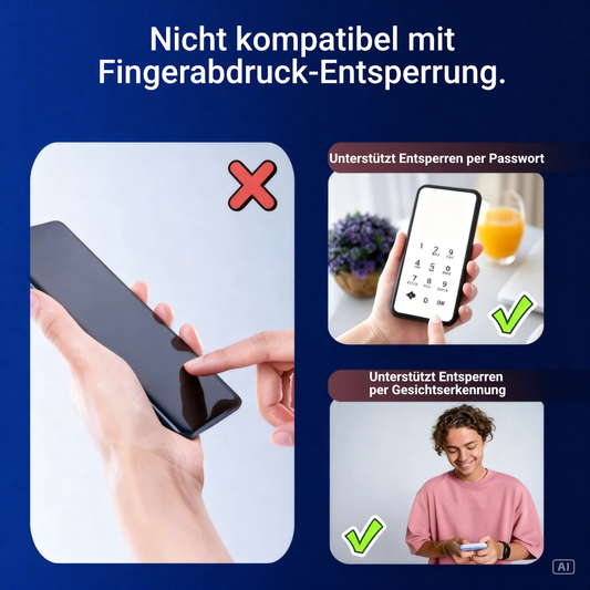 Anti-Spy Schutzglas für Samsung Galaxy S25 S24 S23 S22 S21 One-Click