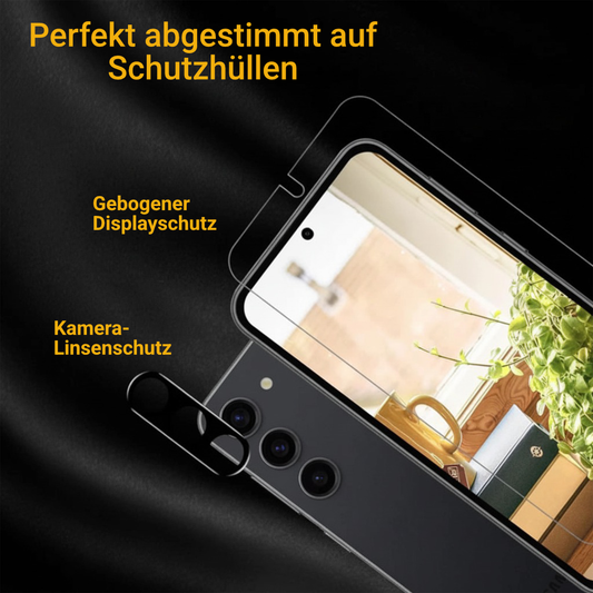 Schutzglas Set 2+2 für Galaxy S26 S25 S24 S23 S22 Display + Kamera
