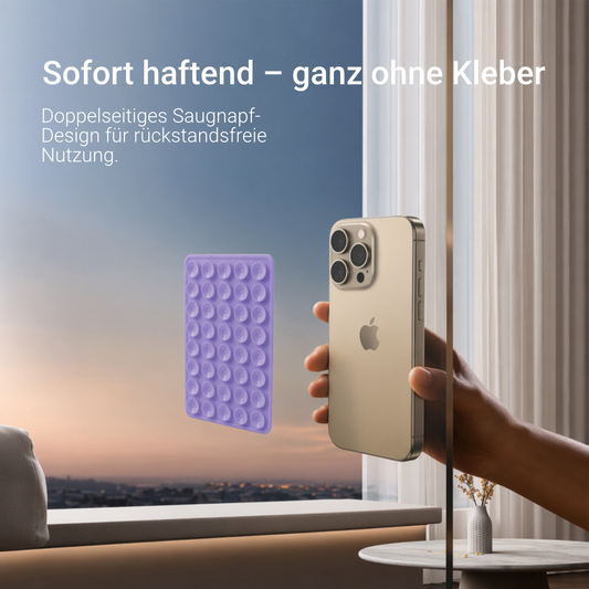 Doppelseitiger Saugnapf Handyhalter Silikon – Universal Smartphone Grip