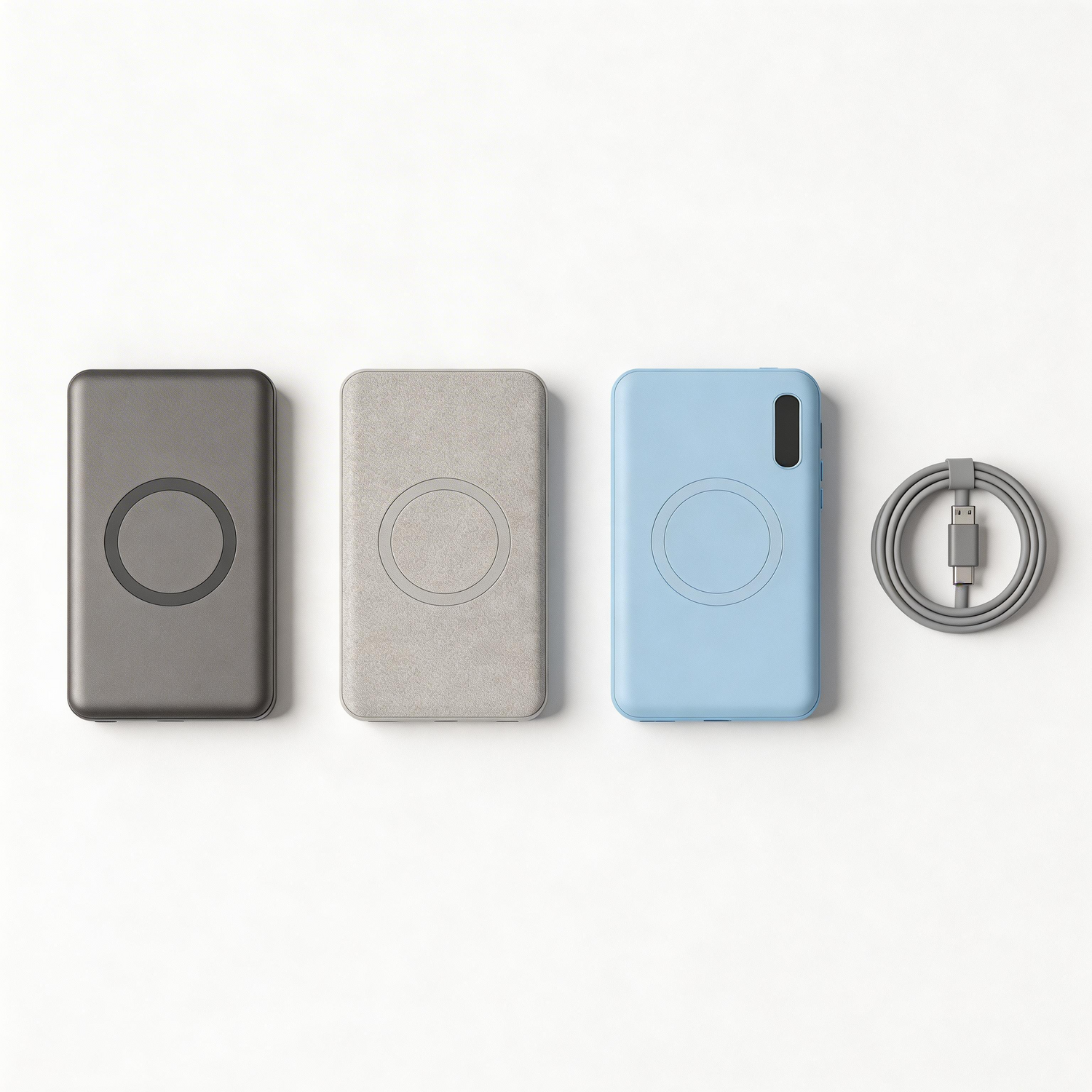 Magnetische Powerbanks mit USB-C Kabel