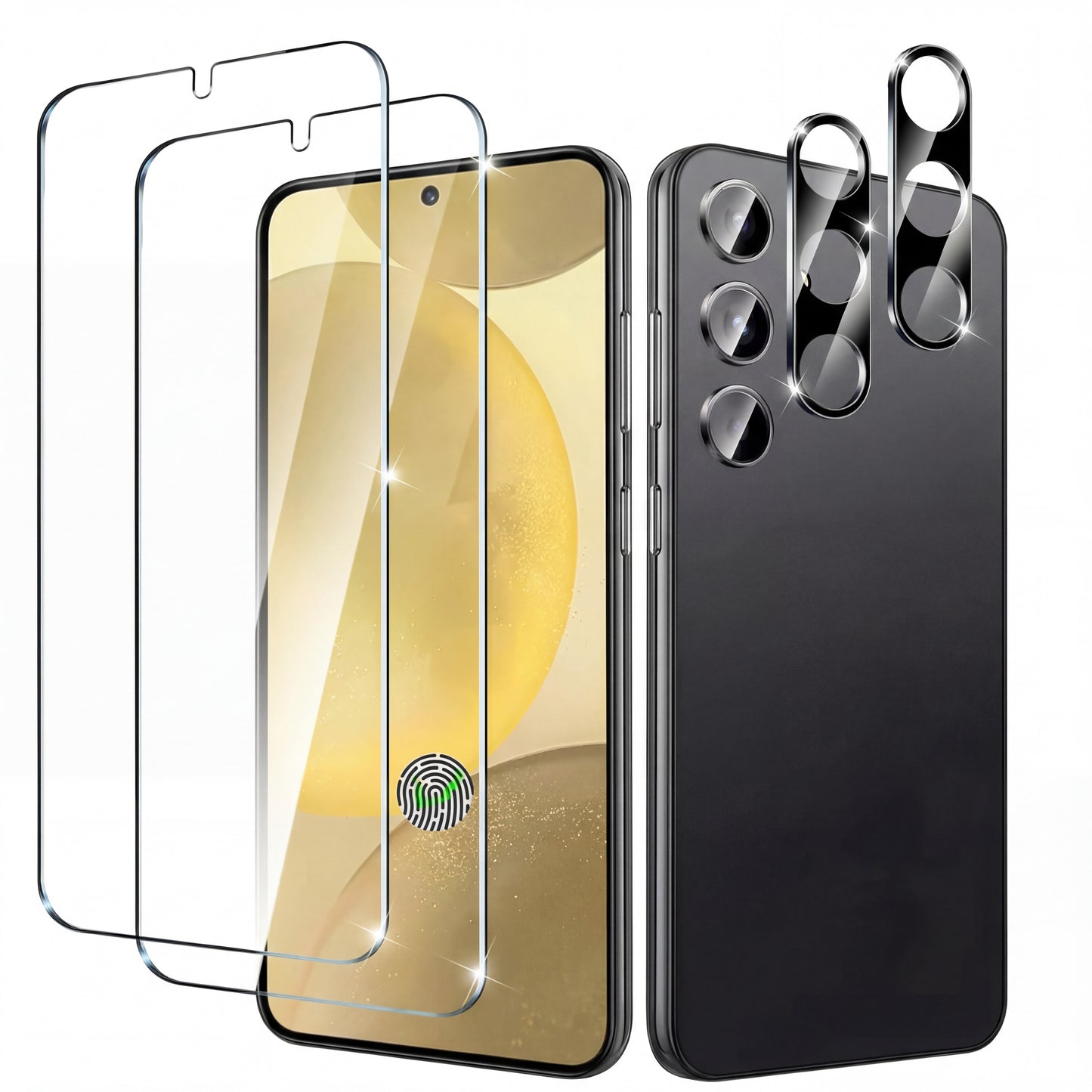 Schutzglas Set 2+2 für Galaxy S26 S25 S24 S23 S22 Display + Kamera