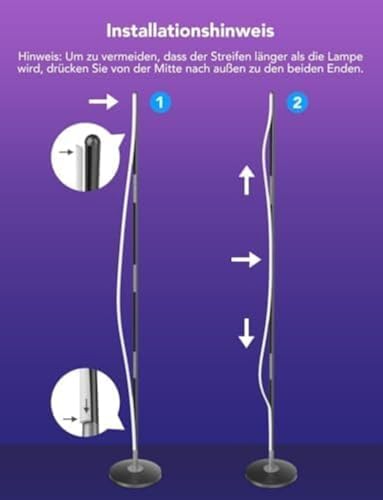 Govee RGBIC LED Stehlampe, WLAN, dimmbar, Alexa, Gaming Zimmer