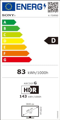Sony BRAVIA 9 K75R90 75 Zoll 4K QLED Mini LED Google TV, 120Hz