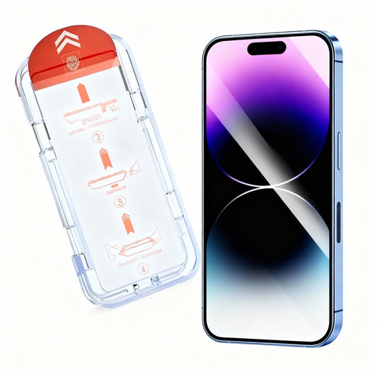 3er-Set Displayschutzglas 9H für iPhone – staubfrei mit Installationsbox