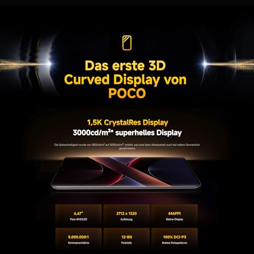 Xiaomi Poco X7 Pro 5G 512GB/12GB Schwarz 6,67" 120 Hz