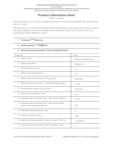 Motorola Edge 60 Pro 5G 8/256GB Shadow 6,7" Super HD Display