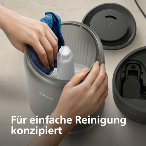 Philips Smart Humidifier - Compact yet Powerful with Sky-High Mist, Aromatherapy, Quiet with Sleep Function and Night Light, for (Sleep) Rooms up to 41 m² (HU1510/03)