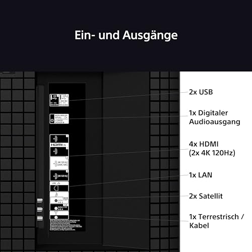 Sony BRAVIA 9 K75R90 75 Zoll 4K QLED Mini LED Google TV, 120Hz