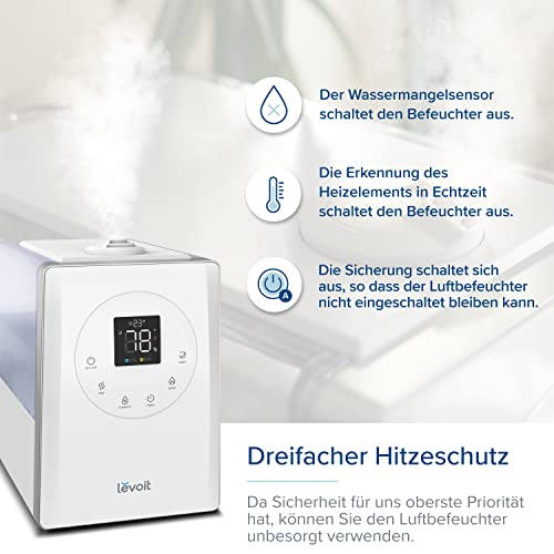 Levoit 6L Smart Luftbefeuchter Warm- & Kaltnebel mit App
