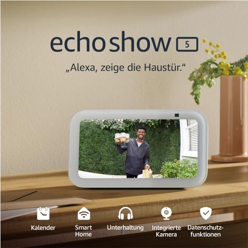 Echo Show 5 (neueste Gen) – Kompakter Smart-Touchscreen mit Alexa, Anthrazit
