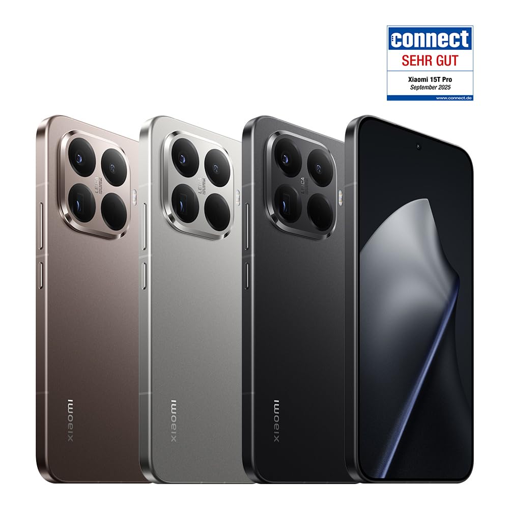 Xiaomi 15T Pro 5G 512GB/12GB Schwarz 6,83" 144 Hz Display