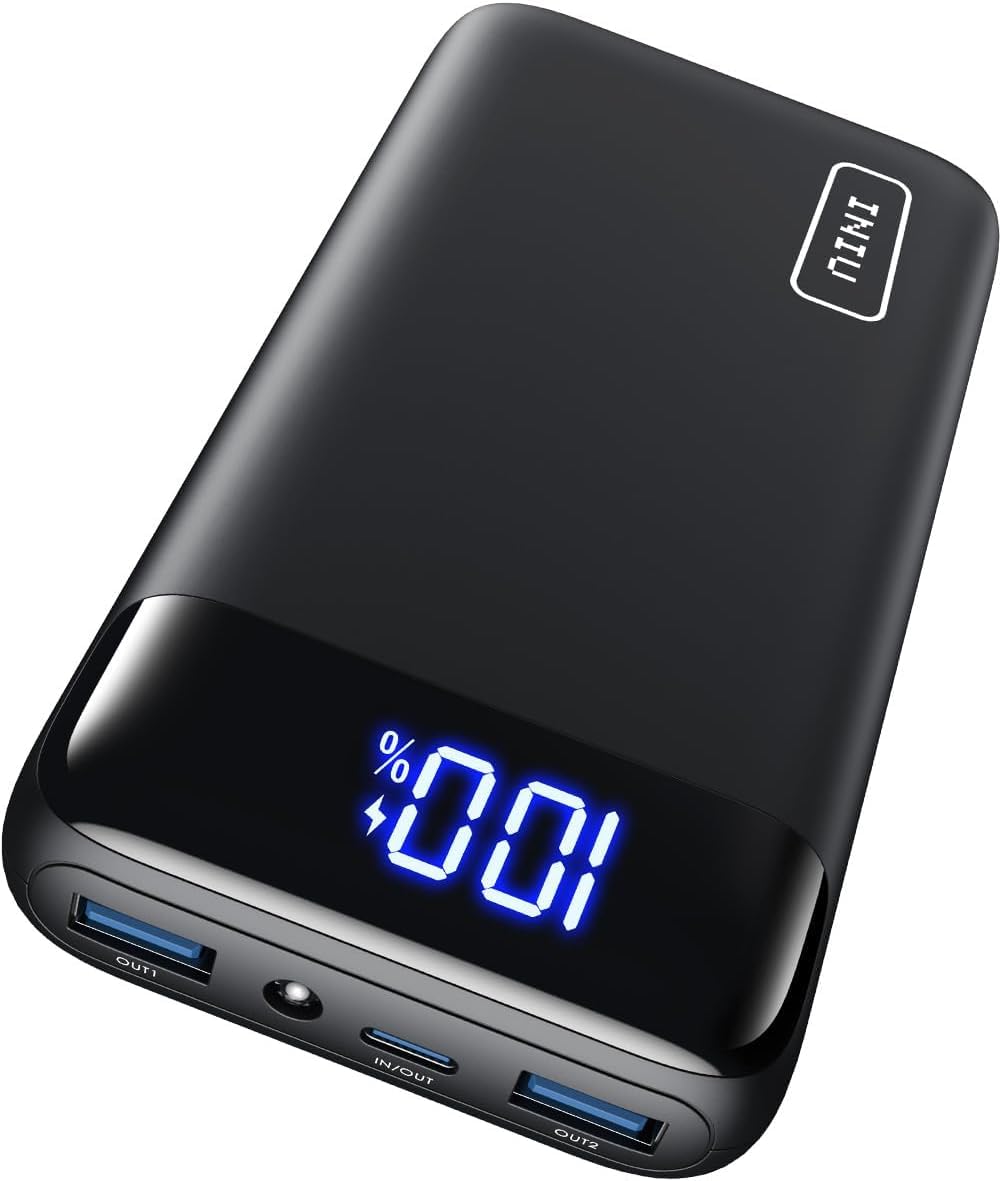 INIU Powerbank 20.000 mAh, 22,5 W PD3.0/QC4.0, USB-C, 3 Anschlüsse