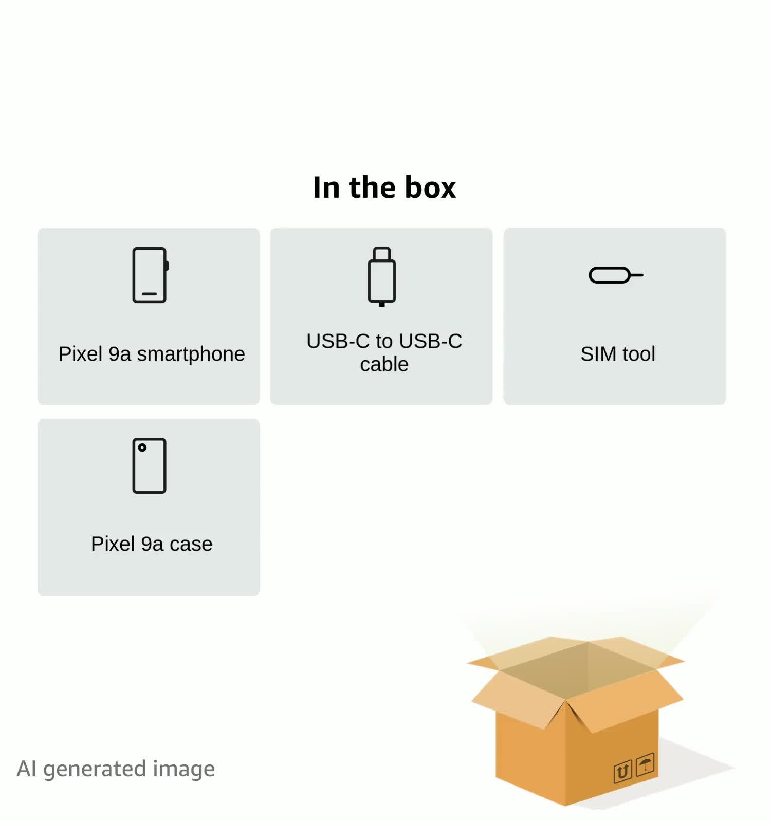 Google Pixel 9a 128GB Obsidian 6,3" 120 Hz Display