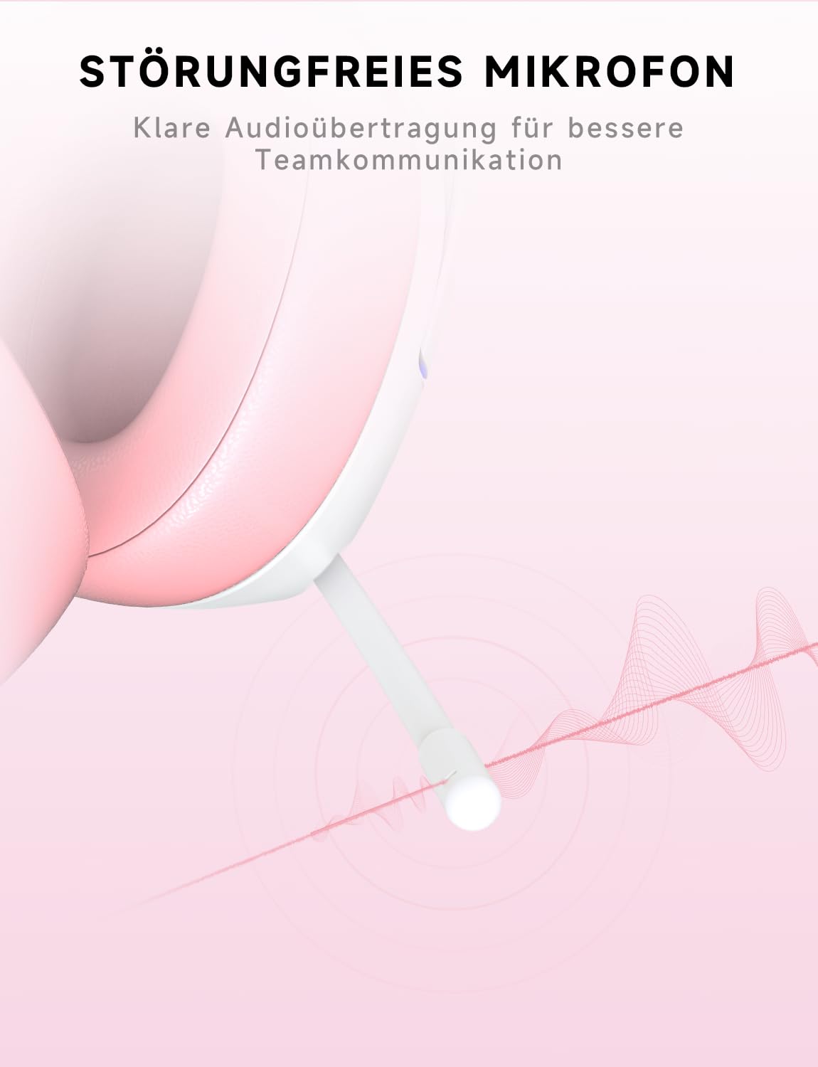 PS5 Gaming Headset kabellos 7.1, BT 5.3, 2.4GHz, 70h, RGB