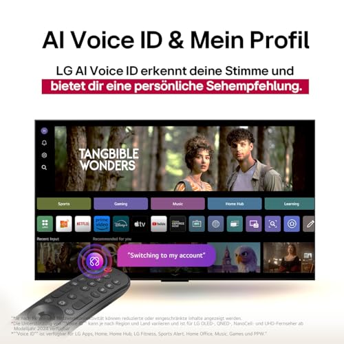 LG OLED65C5ELB 65 Zoll 4K OLED evo AI TV, 120Hz, Dolby Vision/Atmos