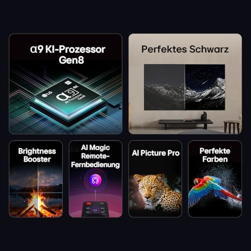 LG OLED65C5ELB 65 Zoll 4K OLED evo AI TV, 120Hz, Dolby Vision/Atmos