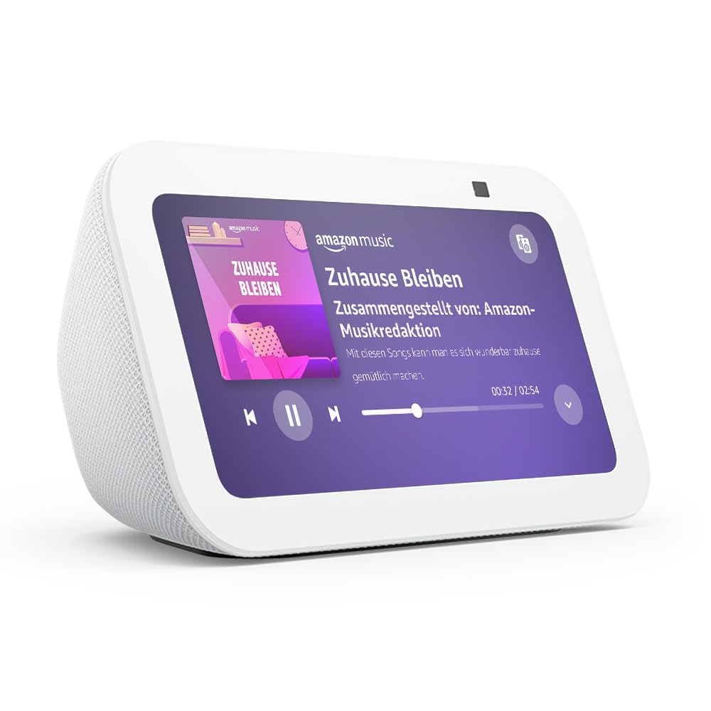 Echo Show 5 (neueste Gen) – Kompakter Smart-Touchscreen mit Alexa, Anthrazit