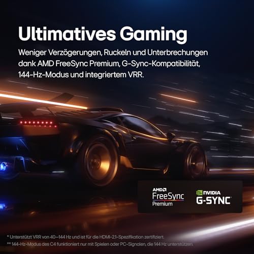 LG OLED65C5ELB 65 Zoll 4K OLED evo AI TV, 120Hz, Dolby Vision/Atmos