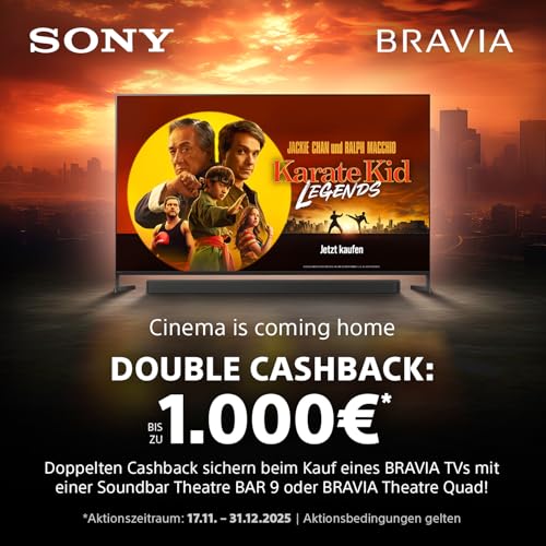 Sony BRAVIA 9 K75R90 75 Zoll 4K QLED Mini LED Google TV, 120Hz