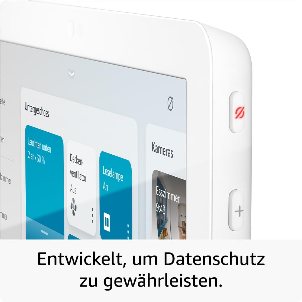 Echo Hub (neueste Gen) – 8" Alexa Smart-Home Panel, kompatibel mit Geräten
