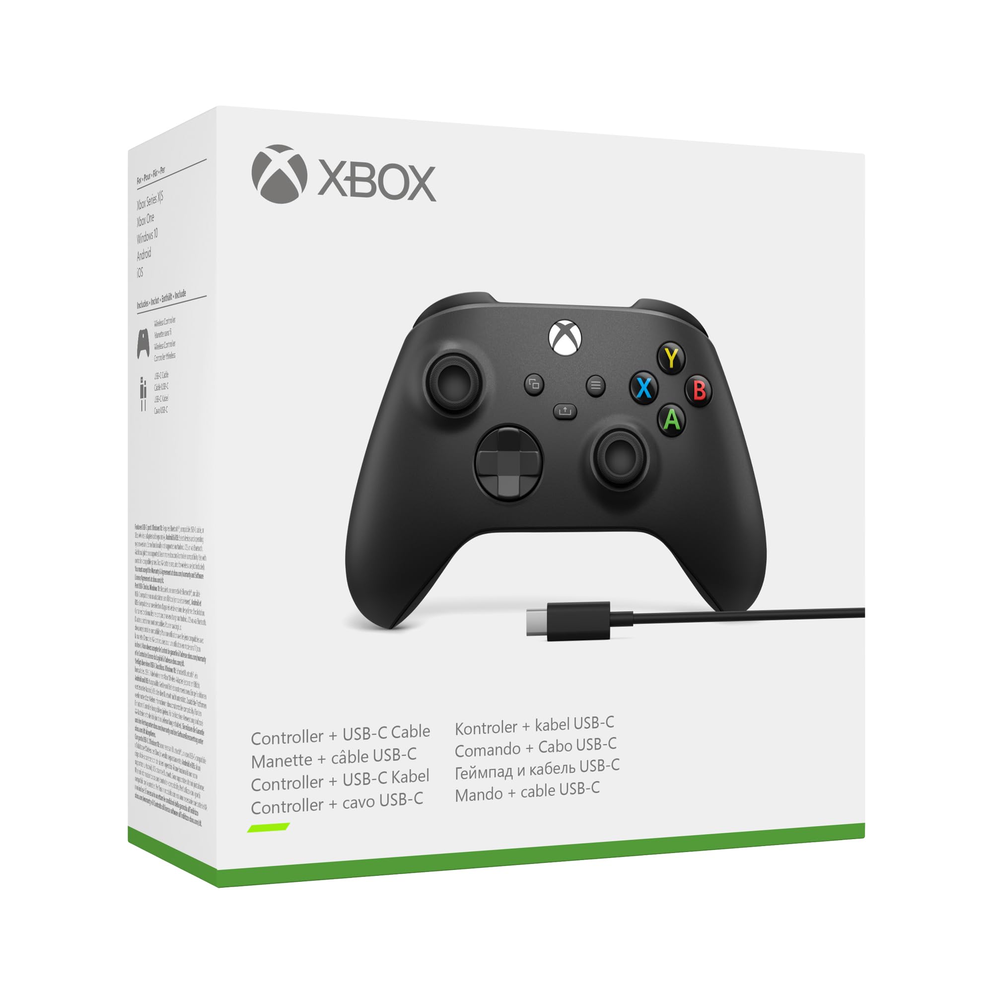 Xbox Wireless Controller – Carbon Black für Xbox & PC