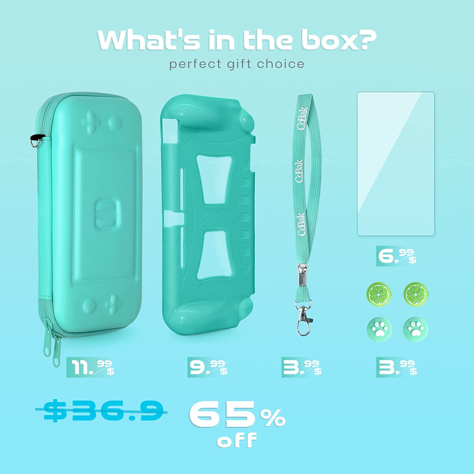 CoBak Tragetasche für Nintendo Switch 2 (2025) – 3-in-1 Schutzset