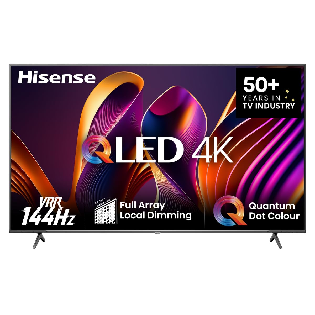 Hisense 55E7Q PRO 55 Zoll 4K QLED TV, 144Hz Game Mode Pro, Dolby Vision IQ