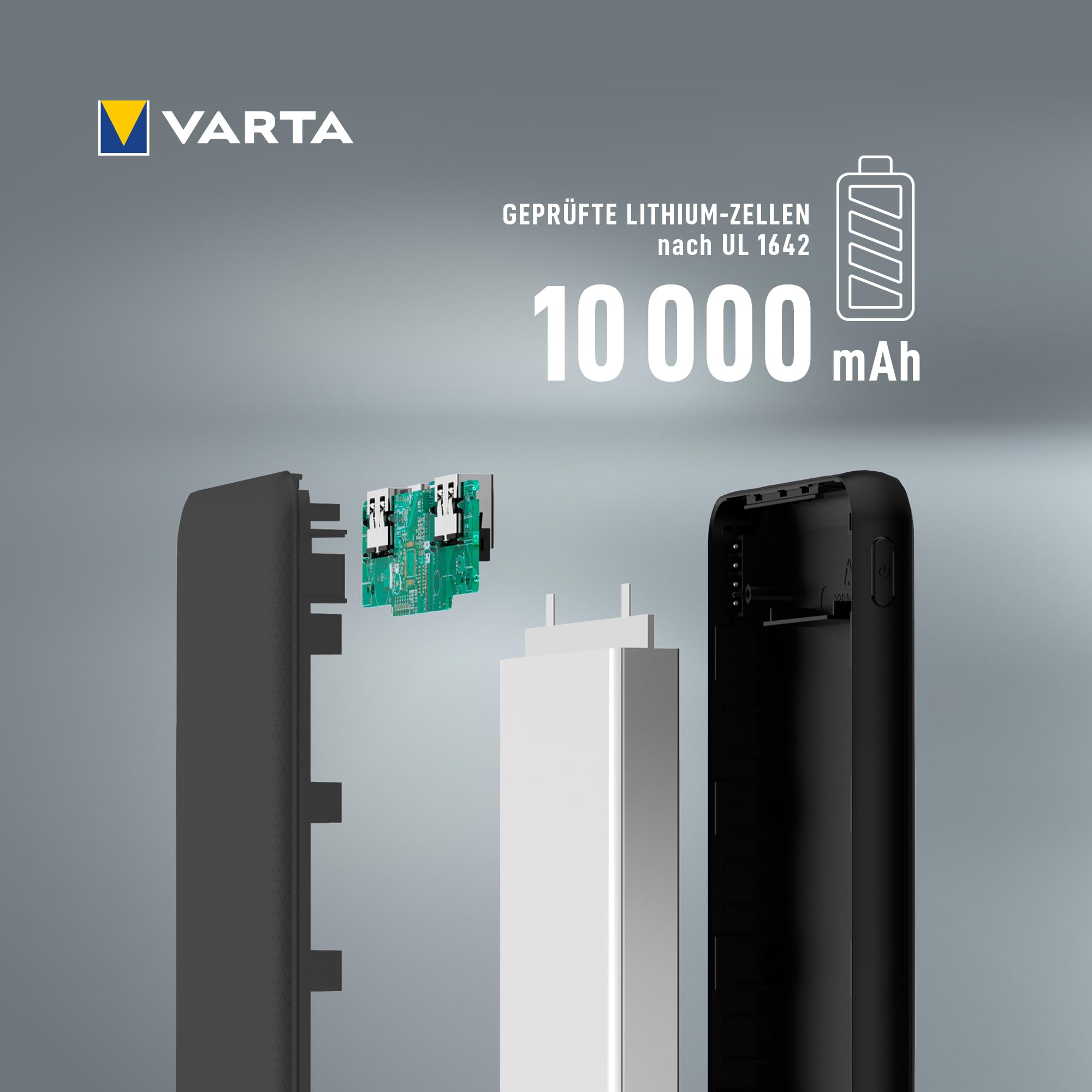 VARTA Power Bank 20.000 mAh, 4 Ports, USB-C, Schnellladen