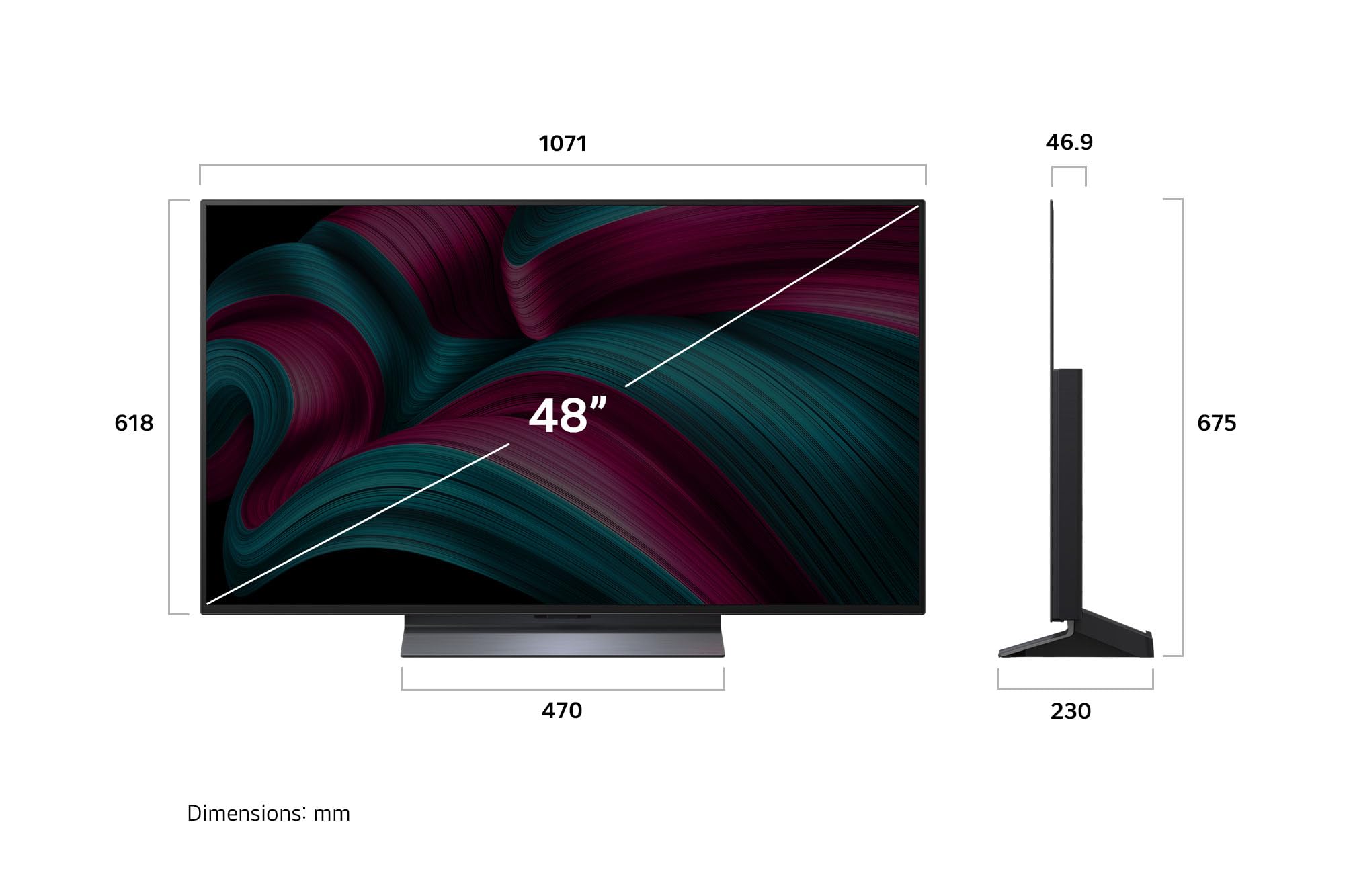LG OLED65C5ELB 65 Zoll 4K OLED evo AI TV, 120Hz, Dolby Vision/Atmos