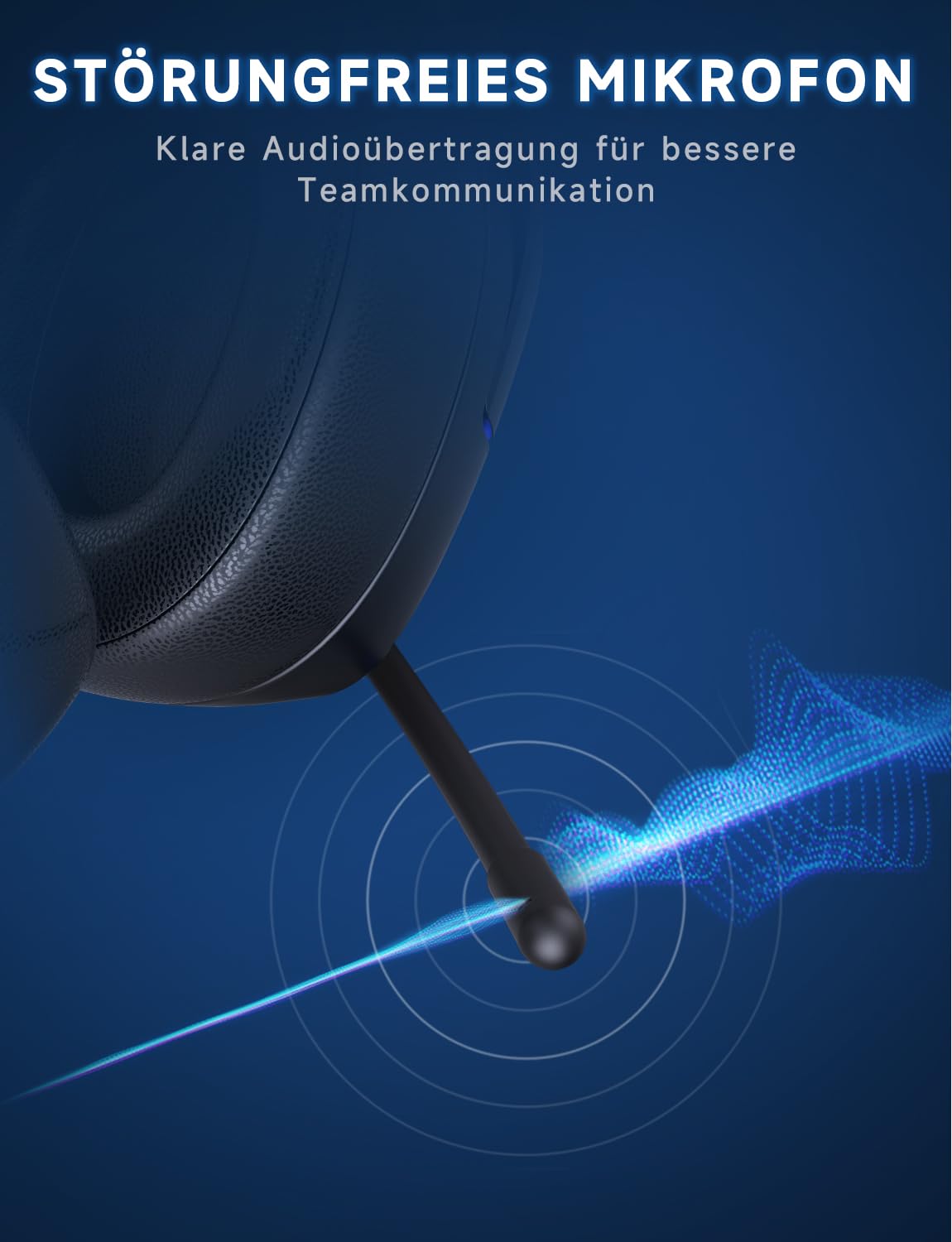 PS5 Gaming Headset kabellos 7.1, BT 5.3, 2.4GHz, 70h, RGB