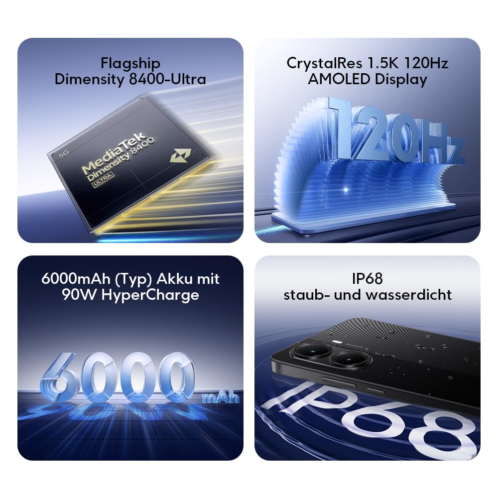 Xiaomi Poco X7 Pro 5G 512GB/12GB Schwarz 6,67" 120 Hz