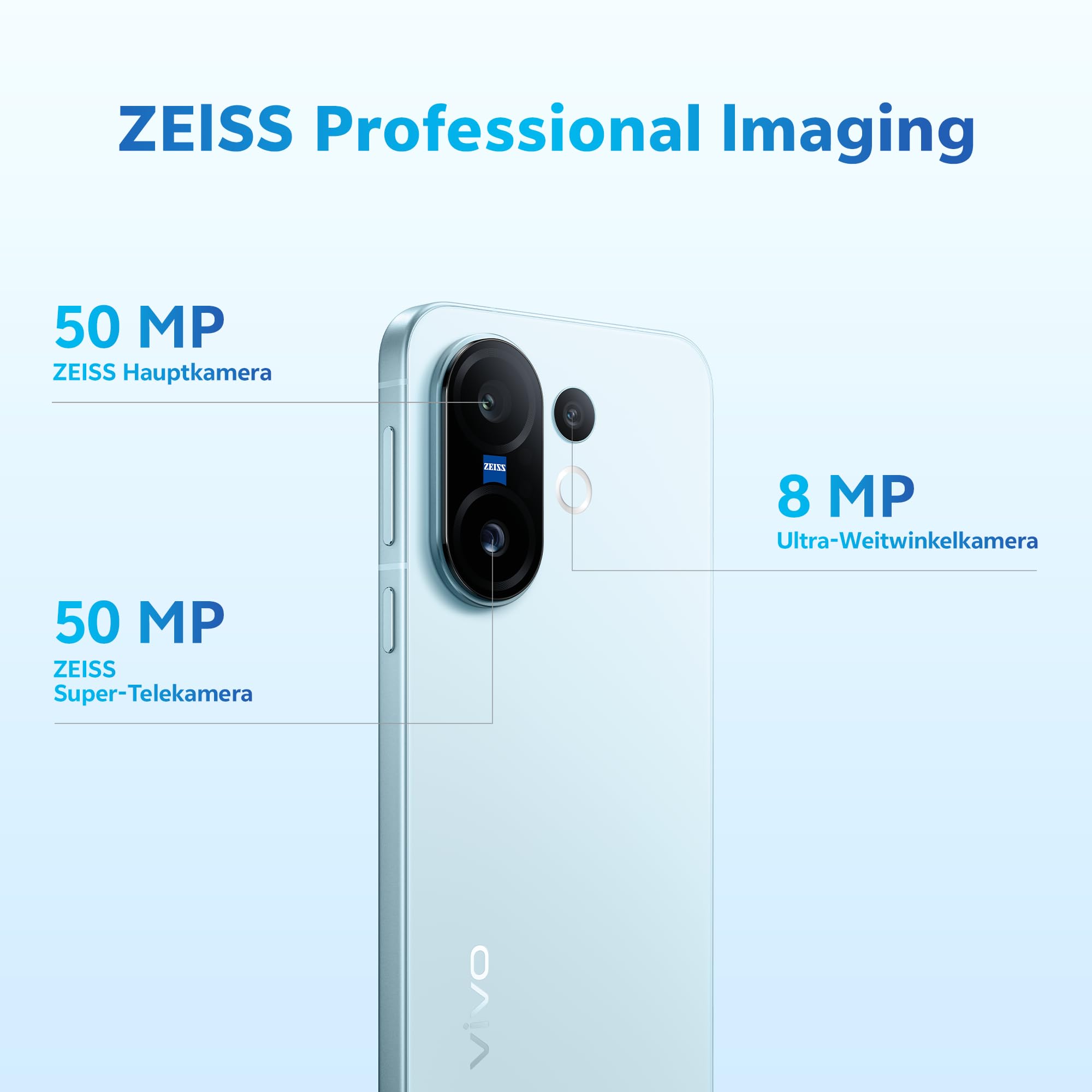 vivo X300 5G Smartphone 12+256 GB mit 200 MP ZEISS-Kamera