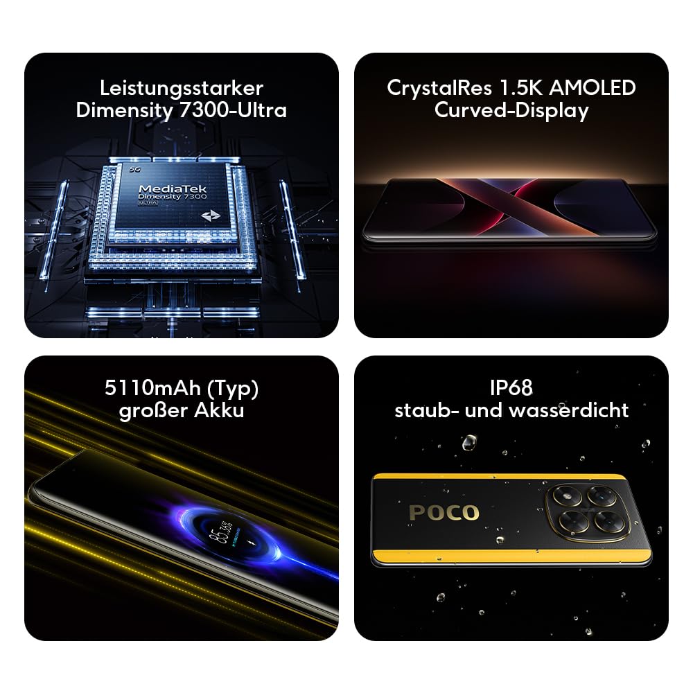 Xiaomi Poco X7 Pro 5G 512GB/12GB Schwarz 6,67" 120 Hz