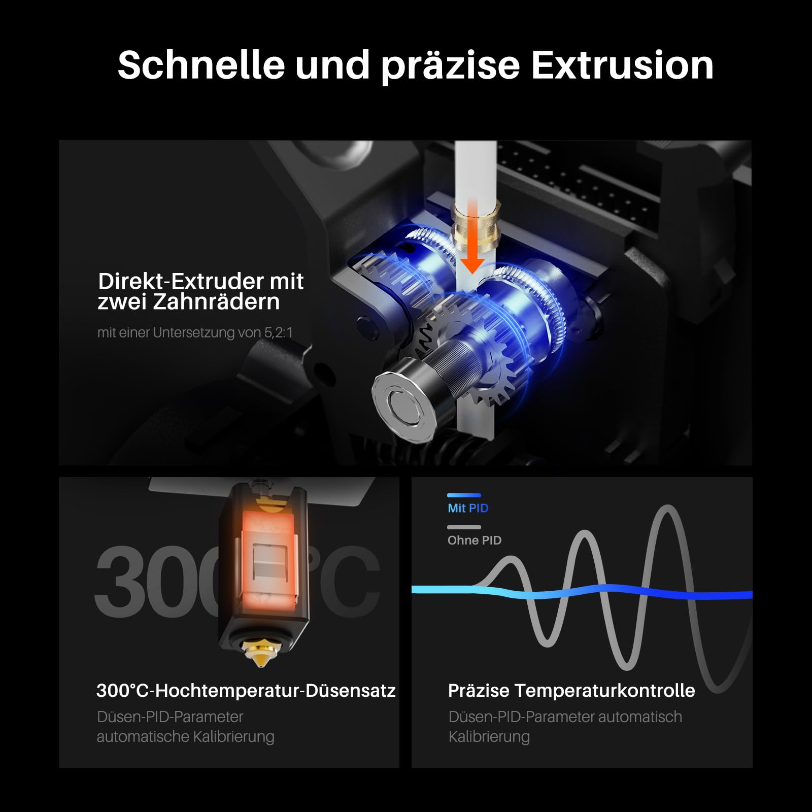 ELEGOO Centauri Carbon High-Speed 3D Drucker 256x256x256 mm