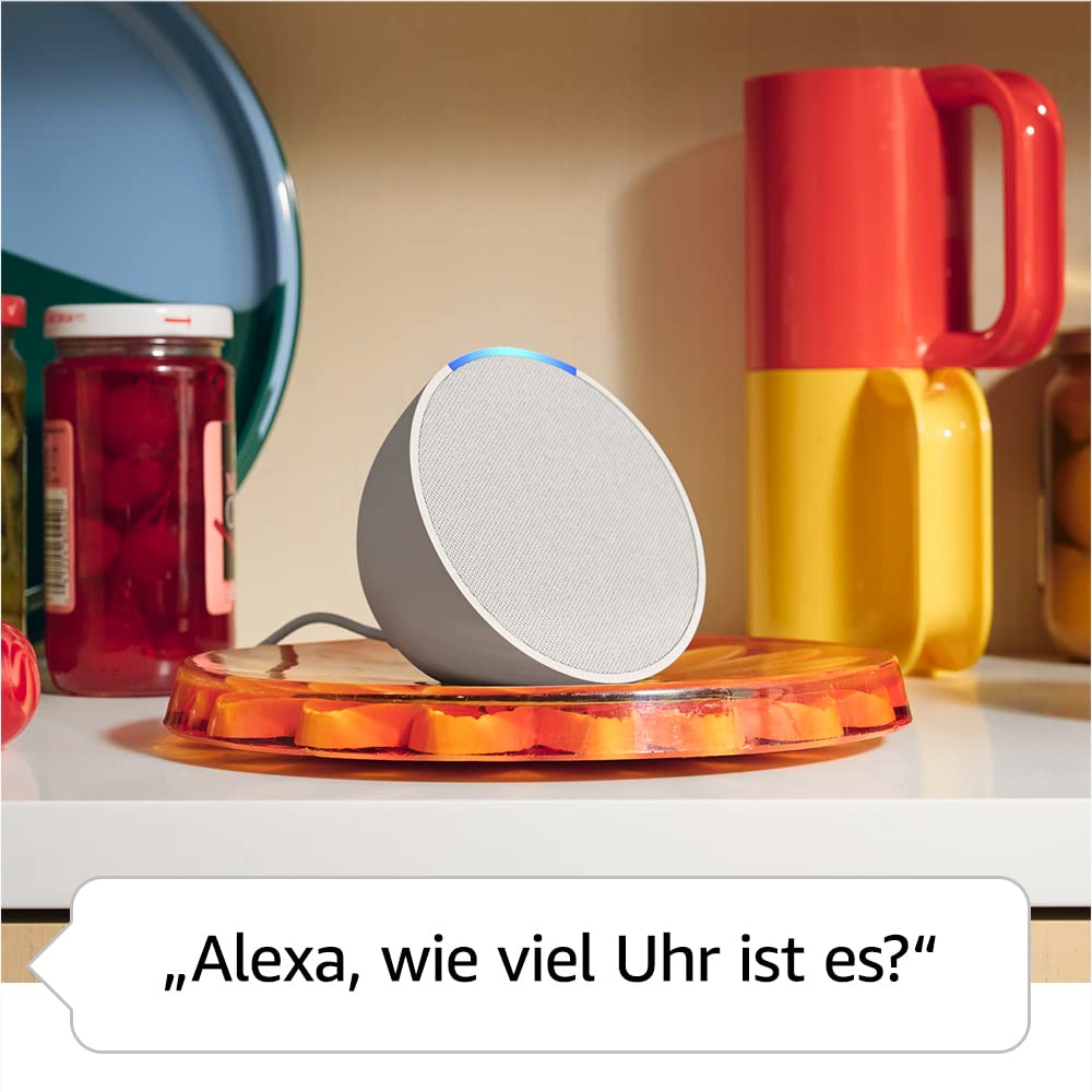 Amazon Echo Pop (neueste Gen) – Kompakter Alexa-Lautsprecher Lavender Bloom