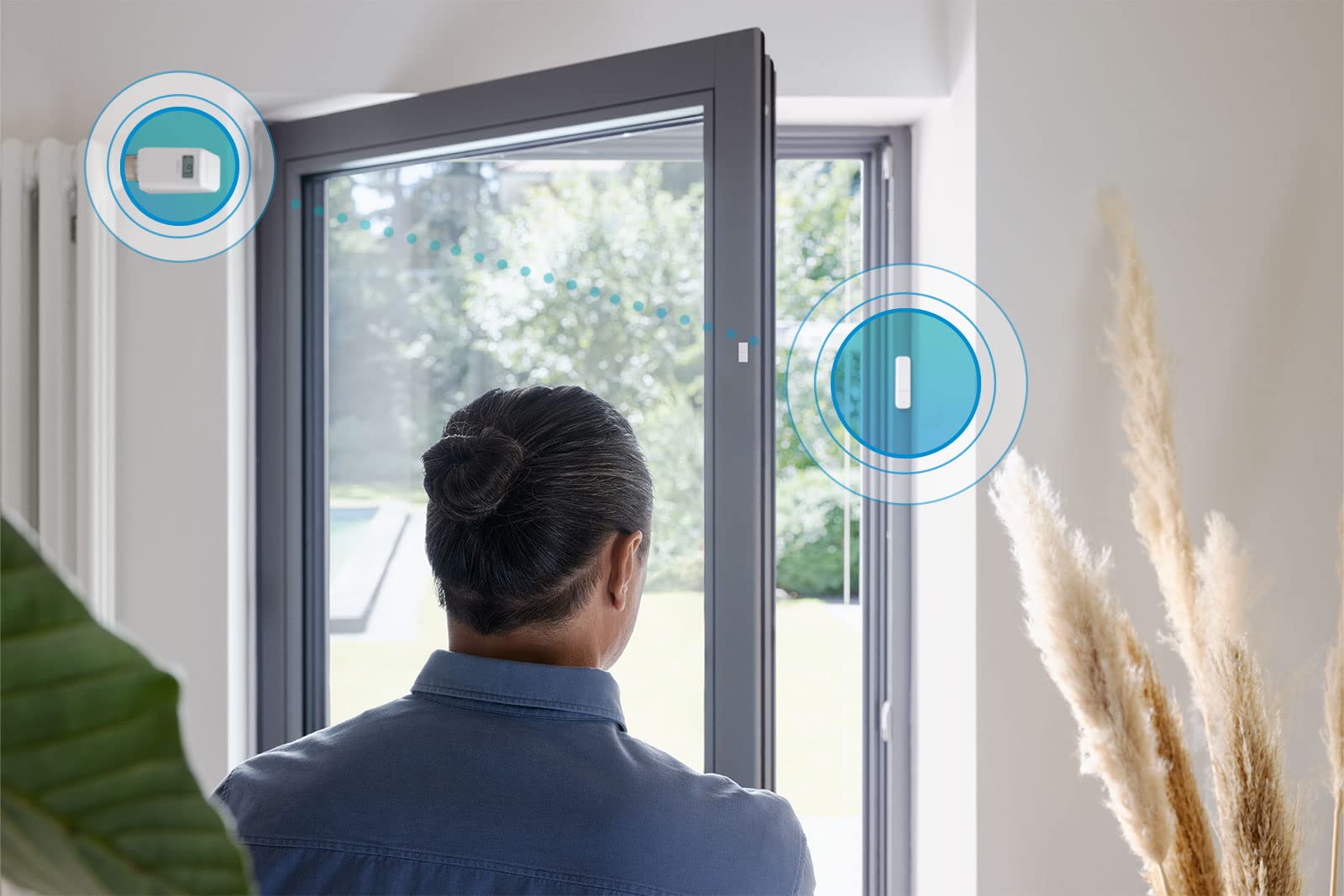Bosch Smart Home Tür-/Fensterkontakt II 3er-Set – Smarter Tür- & Fenster­sensor