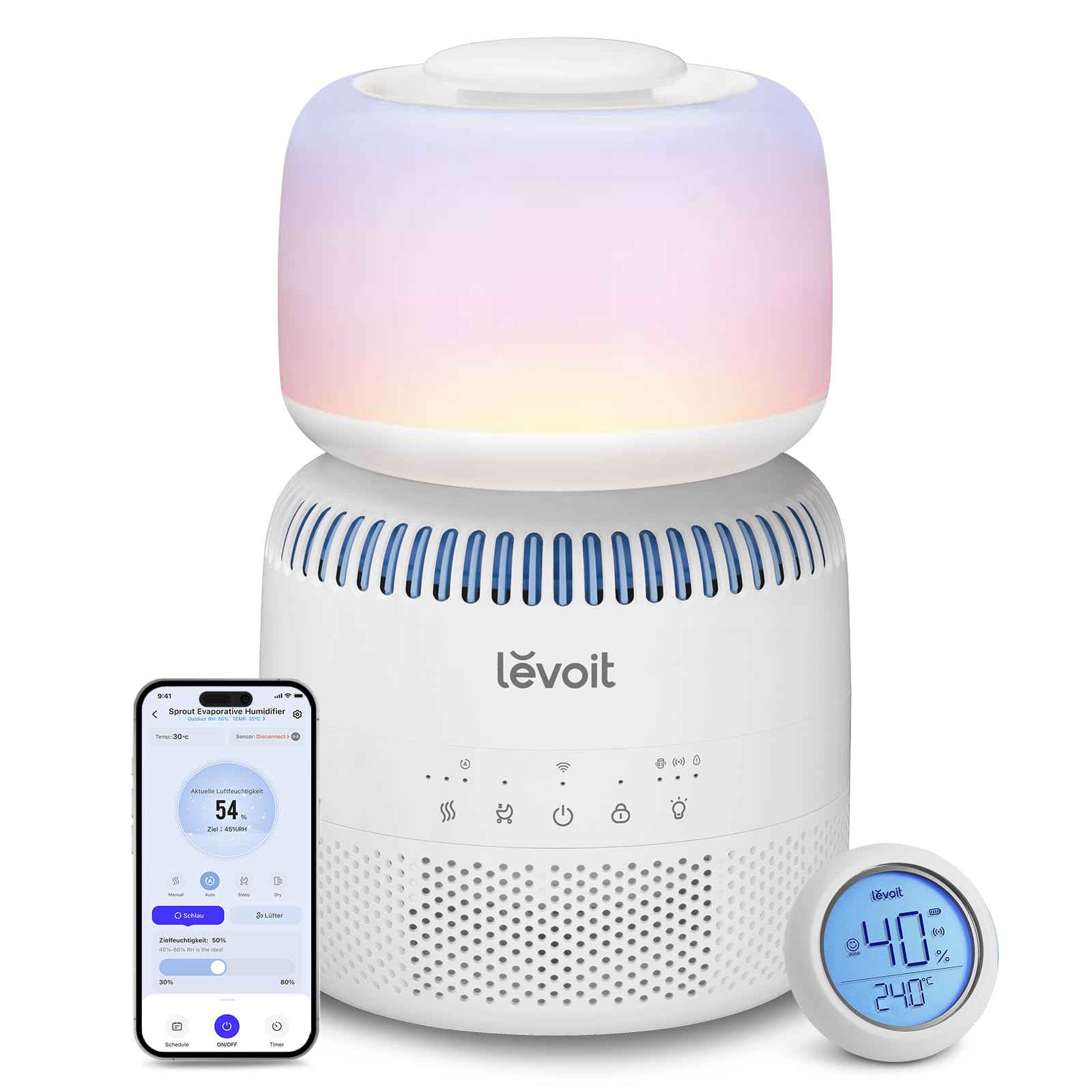 Levoit 6L Smart Luftbefeuchter Warm- & Kaltnebel mit App