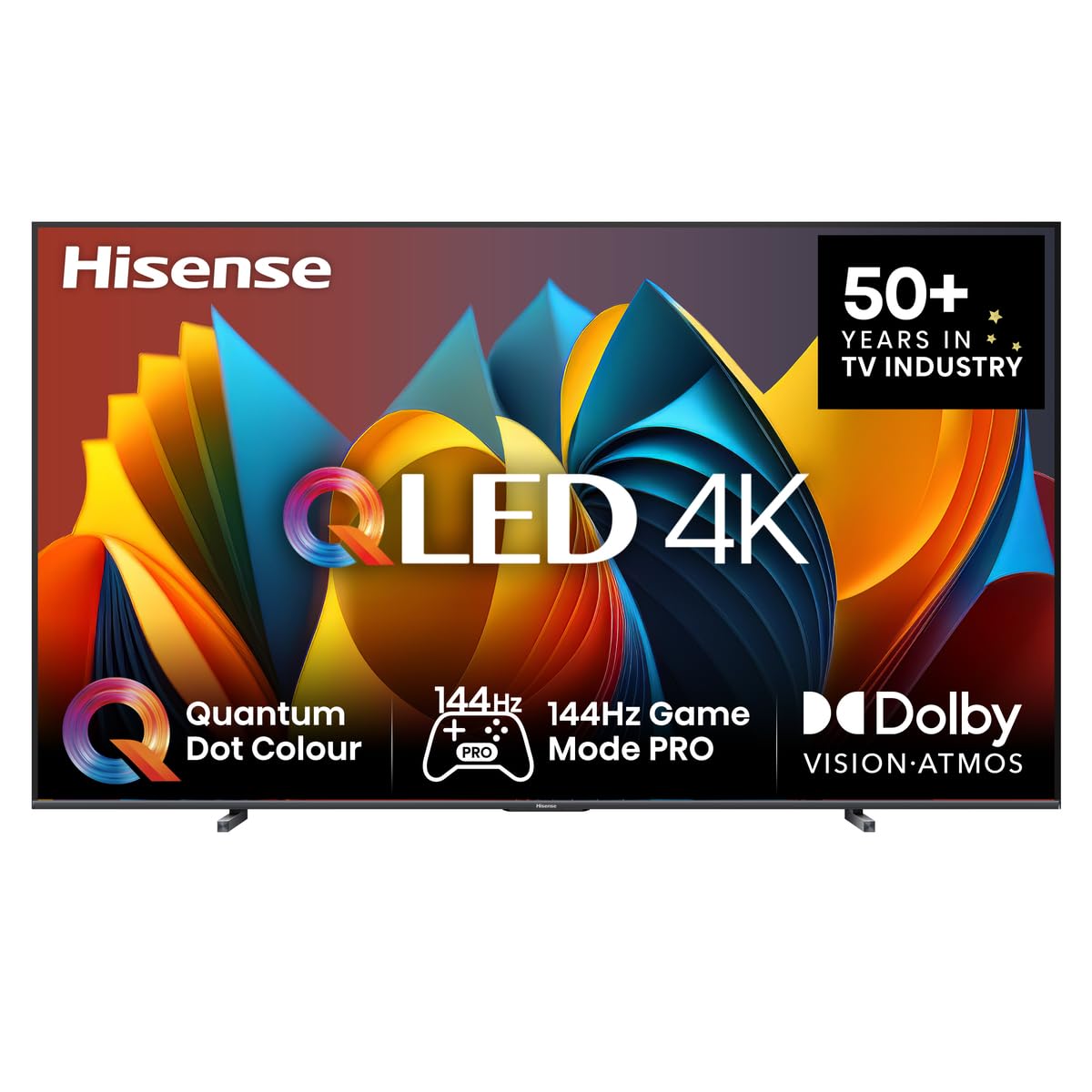 Hisense 55E7Q PRO 55 Zoll 4K QLED TV, 144Hz Game Mode Pro, Dolby Vision IQ