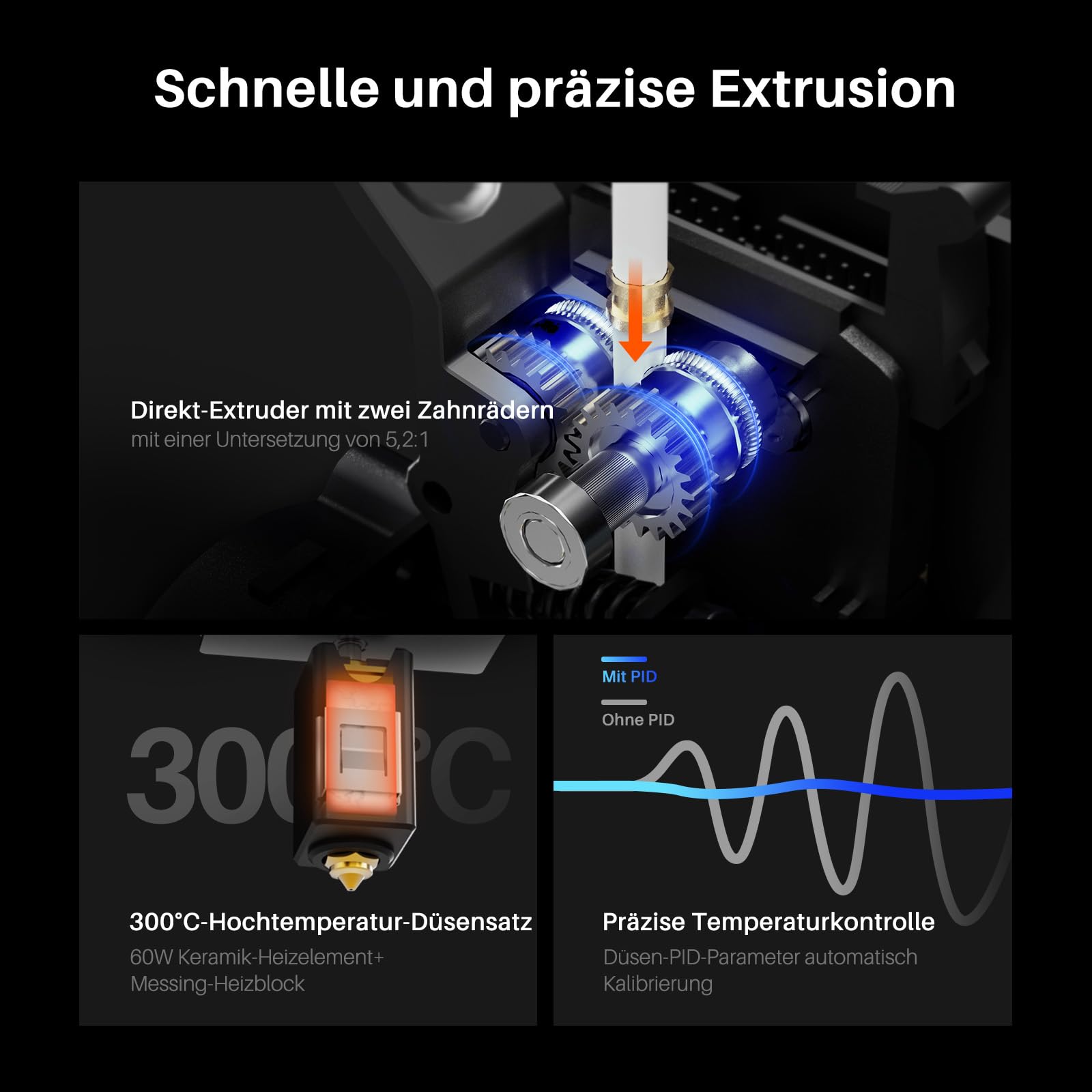 ELEGOO Centauri Carbon High-Speed 3D Drucker 256x256x256 mm
