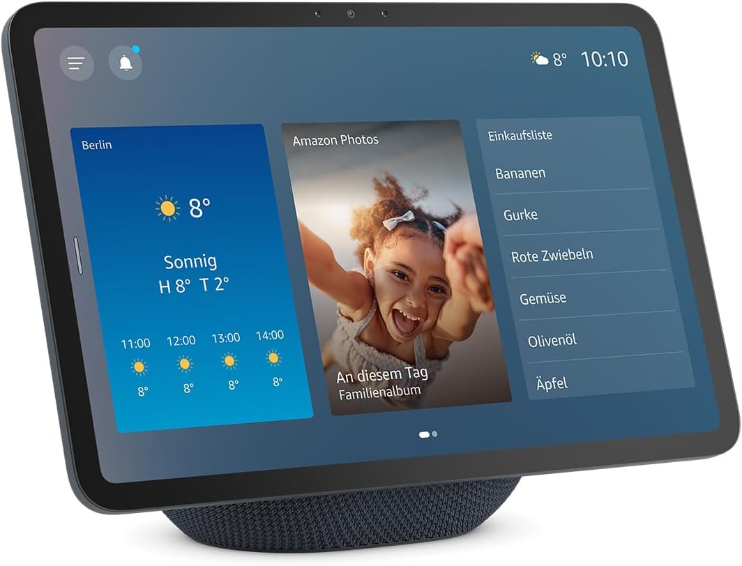 Amazon Echo Show 8 (neueste Gen), 8,7" HD-Display mit Raumklang & Alexa, Graphit