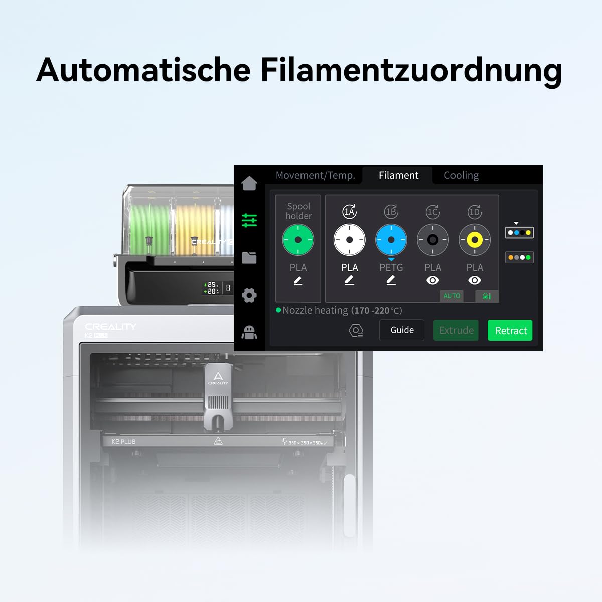 Creality K2 Plus Combo High-Speed 3D Drucker 350x350x350 mm