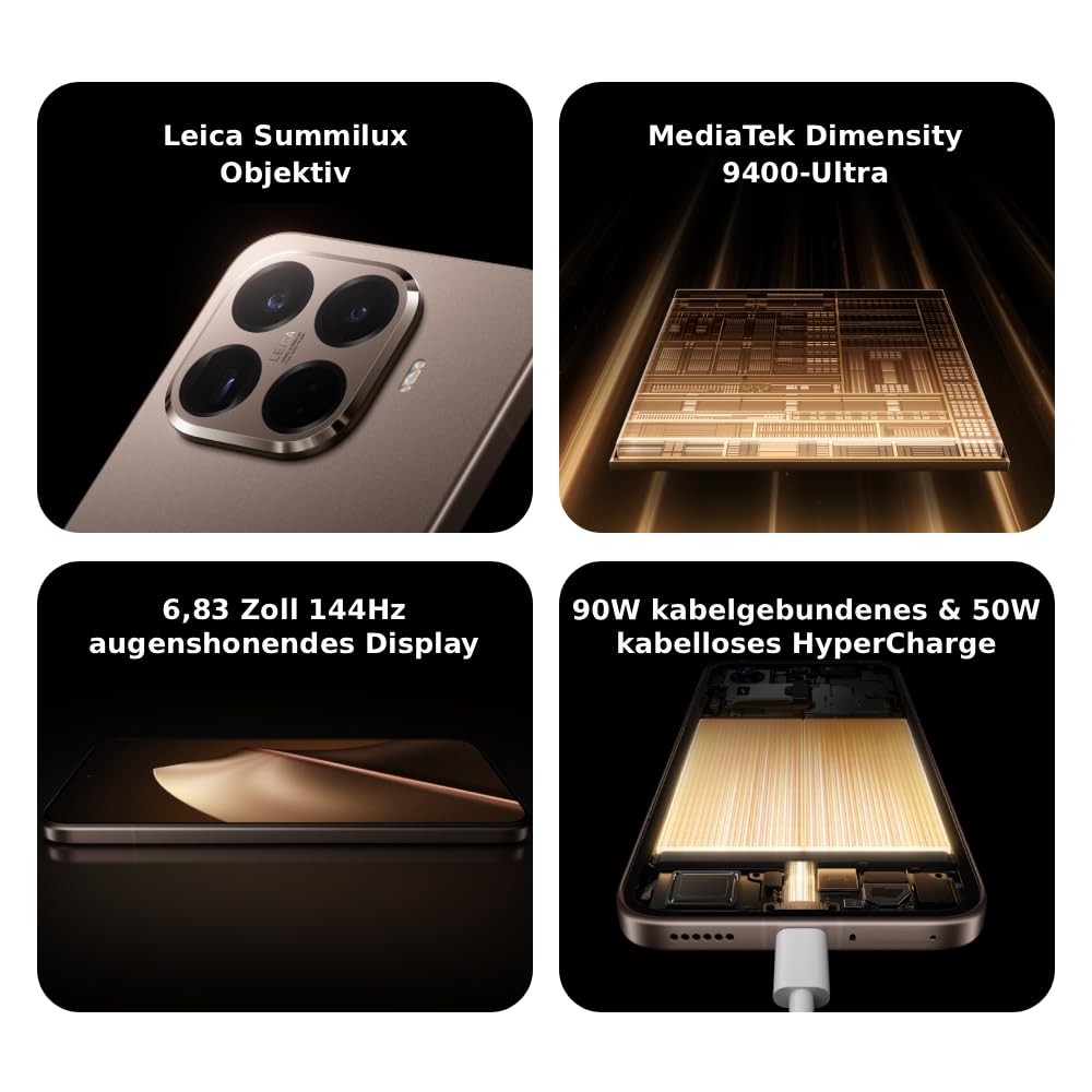 Xiaomi 15T Pro 5G 512GB/12GB Schwarz 6,83" 144 Hz Display