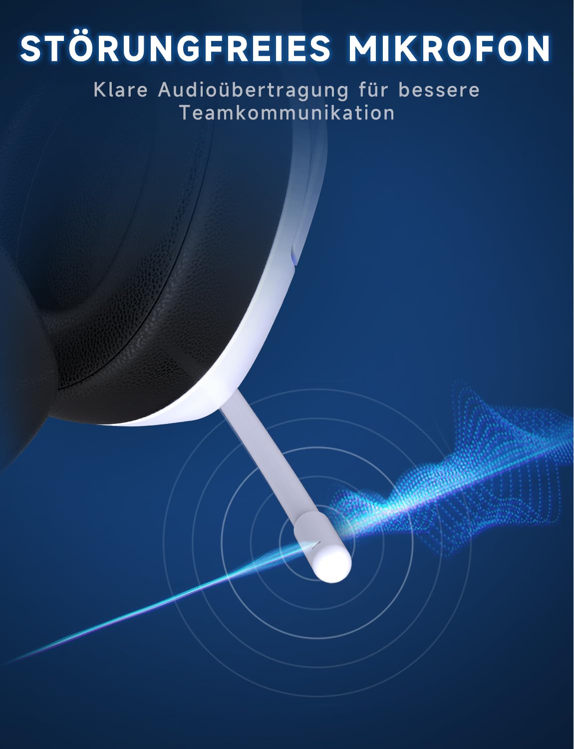 PS5 Gaming Headset kabellos 7.1, BT 5.3, 2.4GHz, 70h, RGB