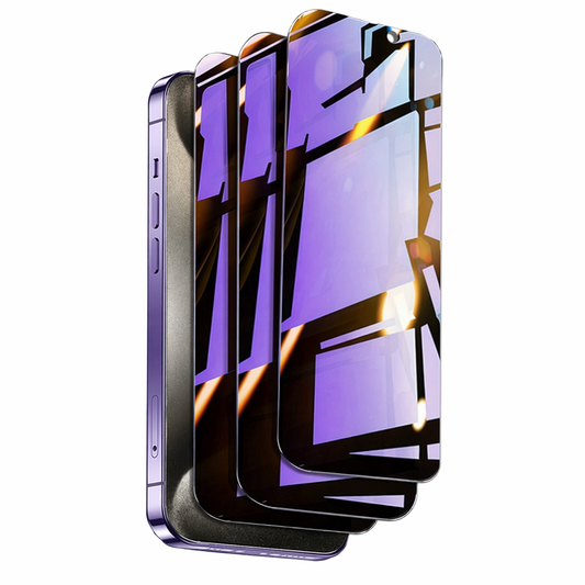 6-in-1 Privacy Schutzglas & Kamera-Schutz Set für iPhone 12–16 Pro