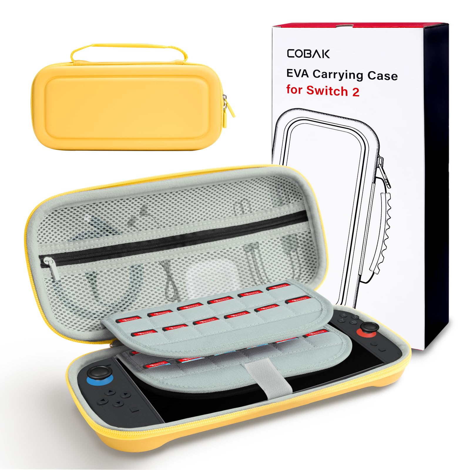 CoBak Tragetasche für Nintendo Switch 2 (2025) – 3-in-1 Schutzset