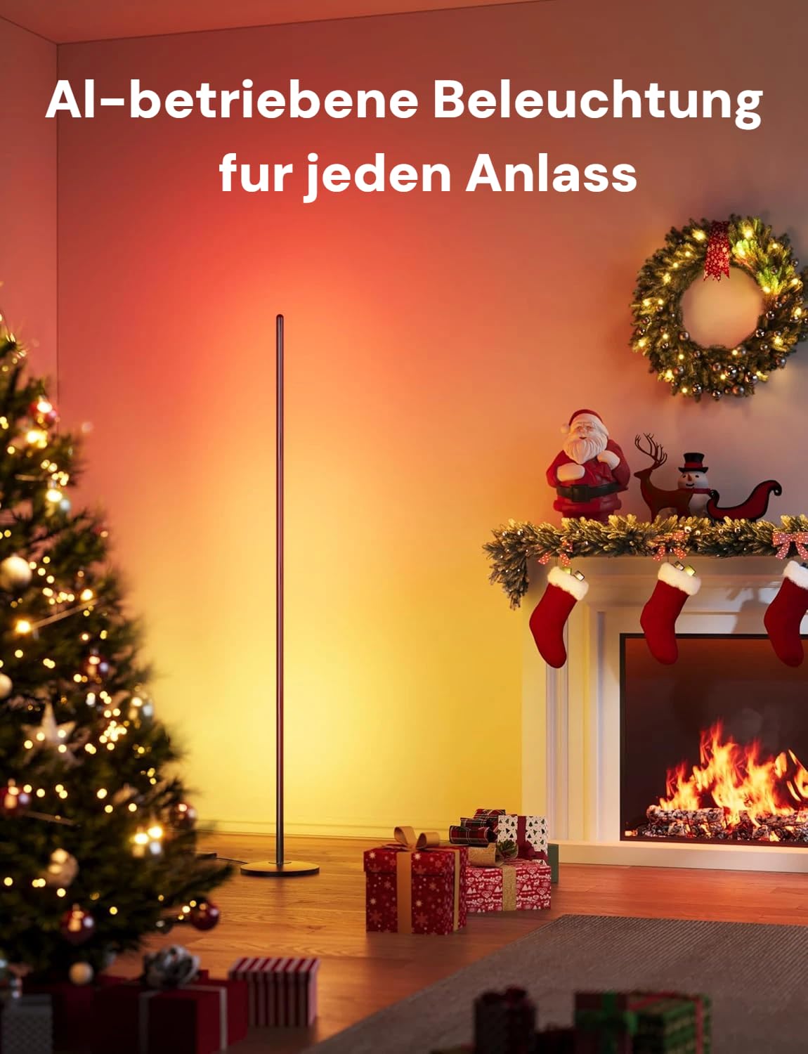 Govee RGBIC LED Stehlampe, WLAN, dimmbar, Alexa, Gaming Zimmer