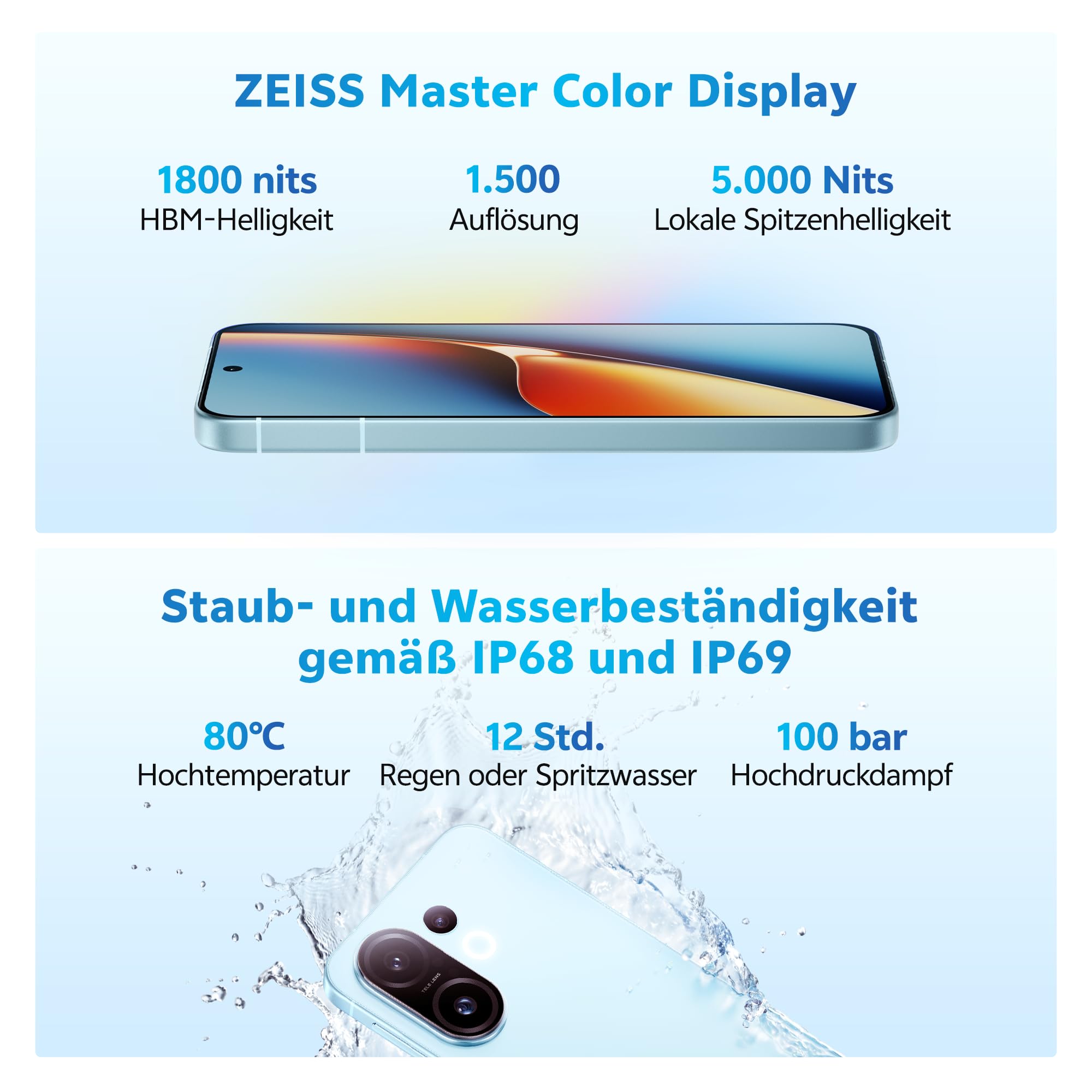 vivo X300 5G Smartphone 12+256 GB mit 200 MP ZEISS-Kamera